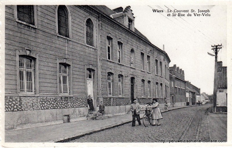 Le couvent et la rue du vert velu (années '50)