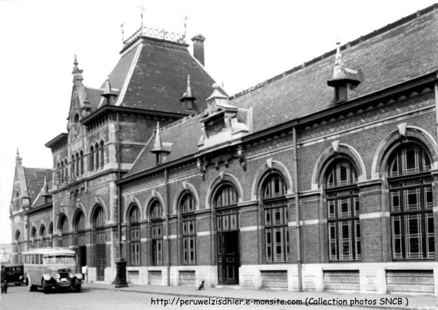 Façade de la gare – Photo du 3 mai 1937 